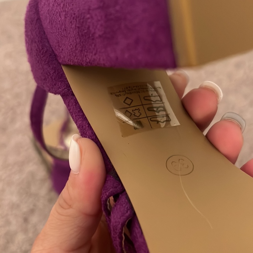 Italian purple leather shoes - Picture 6 of 6